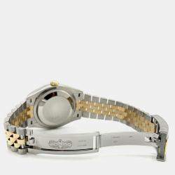 Pre Owned Rolex Datejust 126233 Automatic Black Diamond 18K Yellow Gold Stainless Steel Men's Wristwatch 36 mm