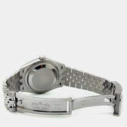 Pre Owned Rolex Datejust 126234 Automatic Blue Diamond 18K White Gold Stainless Steel Men's Wristwatch 36 mm