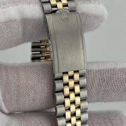 Pre Owned Rolex Datejust 1601 Automatic Champagne Diamond 14k Yellow Gold Stainless Steel Men's Wristwatch 36 mm
