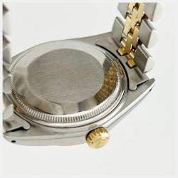 Pre Owned Rolex Datejust 16013 Automatic Jubilee Arabic 18K Yellow Gold Stainless Steel Men's Wristwatch 36 mm