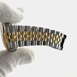 Pre Owned Rolex Datejust 16233 Automatic Champagne Diamond 18K Yellow Gold Stainless Steel Men's Wristwatch 36 mm