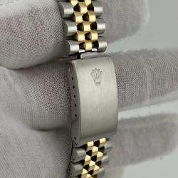 Pre Owned Rolex Datejust 16233 Automatic Champagne Diamond 18K Yellow Gold Stainless Steel Men's Wristwatch 36 mm