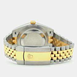 Pre Owned Rolex Datejust 126333 Automatic Champagne Diamond 18K Yellow Gold Stainless Steel Men's Wristwatch 41 mm