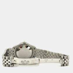 Pre Owned Rolex Datejust 278274 Automatic Grey Diamond 18K White Gold Stainless Steel Men's Wristwatch 31 mm