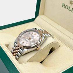 Pre Owned Rolex Datejust 126331 Automatic Sundust 18K Rose Gold Stainless Steel Men's Wristwatch 41 mm