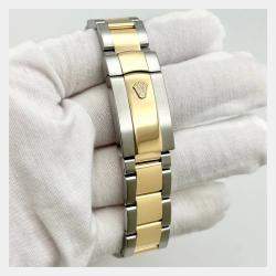 Pre Owned Rolex Datejust II 116333 Automatic Ivory Diamond 18K Yellow Gold Stainless Steel Men's Wristwatch 41 mm