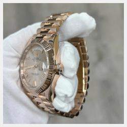 Pre Owned Rolex President Day Date 228235 Automatic Sundust 18K Rose Gold Men's Wristwatch 40 mm