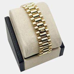 Pre Owned Rolex President Day Date 18238 Automatic 18K Yellow Gold Men's Wristwatch 36 mm