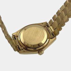 Pre Owned Rolex President Day Date 18078 Automatic Champagne 18K Yellow Gold Men's Wristwatch 36 mm