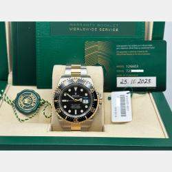Pre Owned Rolex Sea Dweller 126603 Automatic 18K Yellow Gold Stainless Steel Men's Wristwatch 43 mm