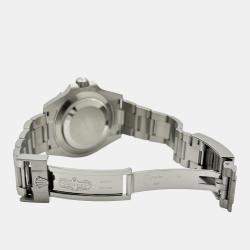 Pre Owned Rolex Submariner 124060 Automatic Black Ceramic Stainless Steel Men's Wristwatch 41 mm