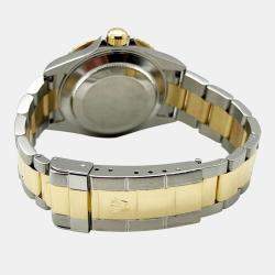 Pre Owned Rolex Submariner 16613 Automatic Champagne Diamond 18K Yellow Gold Stainless Steel Men's Wristwatch 40 mm