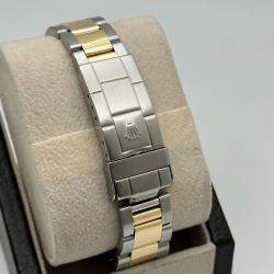 Pre Owned Rolex Submariner 16803 Automatic Black 18K Yellow Gold Stainless Steel Men's Wristwatch 40 mm