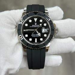 Pre Owned Rolex Yacht Master 226659 Automatic Black 18K White Gold Men's Wristwatch 42 mm