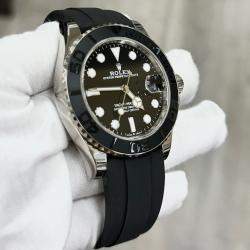 Pre Owned Rolex Yacht Master 226659 Automatic Black 18K White Gold Men's Wristwatch 42 mm