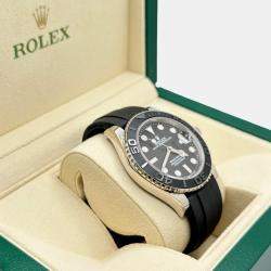 Pre Owned Rolex Yacht Master 226659 Automatic Black 18K White Gold Men's Wristwatch 42 mm