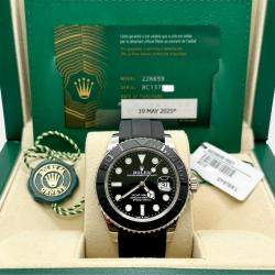Pre Owned Rolex Yacht Master 226659 Automatic Black 18K White Gold Men's Wristwatch 42 mm