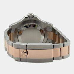 Pre Owned Rolex Yacht Master 126621 Automatic Black 18K Rose Gold Stainless Steel Men's Wristwatch 40 mm