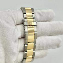 Pre Owned Rolex Yacht Master 16623 Automatic Black Mother of Pearl 18K Yellow Gold Stainless Steel Men's Wristwatch 40 mm