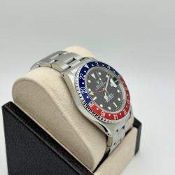 Pre Owned Rolex GMT Master 16700 Automatic Pepsi Red & Blue Stainless Steel Men's Wristwatch 40mm