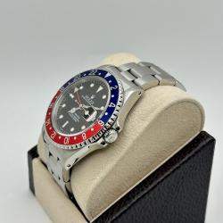 Pre Owned Rolex GMT Master 16700 Automatic Pepsi Red & Blue Stainless Steel Men's Wristwatch 40mm