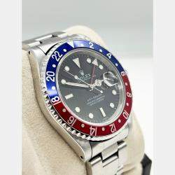 Pre Owned Rolex GMT Master 16700 Automatic Pepsi Red & Blue Stainless Steel Men's Wristwatch 40mm