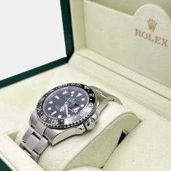 Pre Owned Rolex GMT Master II 116710 Automatic Black Stainless Steel Men's Wristwatch 40 mm