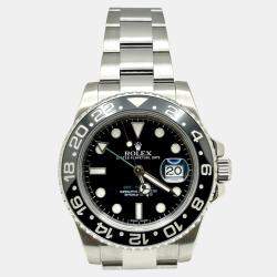 Pre Owned Rolex GMT Master II 116710 Automatic Black Stainless Steel Men's Wristwatch 40 mm
