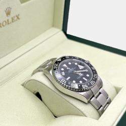 Pre Owned Rolex GMT Master II 116710 Automatic Black Stainless Steel Men's Wristwatch 40 mm