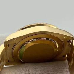 Pre Owned Rolex GMT Master II 116718 Automatic Black and Yellow 18K Yellow Gold Men's Wristwatch 40mm
