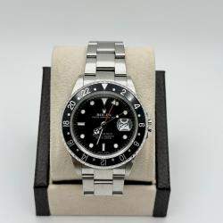Pre Owned Rolex GMT-Master II 16710 Automatic Black Stainless Steel Men's Wristwatch 40mm
