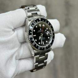 Pre Owned Rolex GMT-Master II 16710 Automatic Black Stainless Steel Men's Wristwatch 40mm
