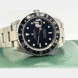 Pre Owned Rolex GMT-Master II 16710 Automatic Black Stainless Steel Men's Wristwatch 40 mm