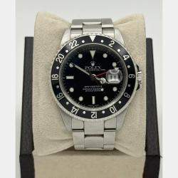 Pre Owned Rolex GMT-Master II 16710 Automatic Black Stainless Steel Men's Wristwatch 40 mm