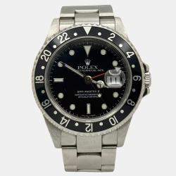 Pre Owned Rolex GMT-Master II 16710 Automatic Black Stainless Steel Men's Wristwatch 40 mm