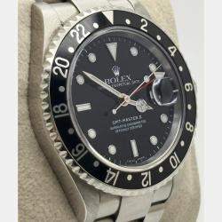 Pre Owned Rolex GMT-Master II 16710 Automatic Black Stainless Steel Men's Wristwatch 40 mm