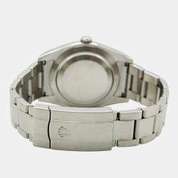 Pre Owned Rolex Oyster Perpetual 114300 Automatic Blue Stainless Steel Men's Wristwatch 39mm