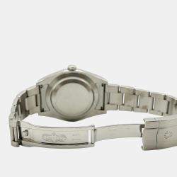 Pre Owned Rolex Oyster Perpetual 114300 Automatic Blue Stainless Steel Men's Wristwatch 39mm