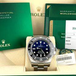 Pre Owned Rolex Sea-Dweller Deepsea 126660 Automatic Black Stainless Steel Men's Wristwatch 44mm