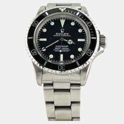 Pre Owned Rolex Submariner 5512 Automatic Stainless Steel Men's Wristwatch 40mm