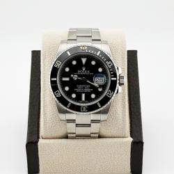 Pre Owned Rolex Submariner Date 116610 Automatic Black Stainless Steel Men's Wristwatch 40mm