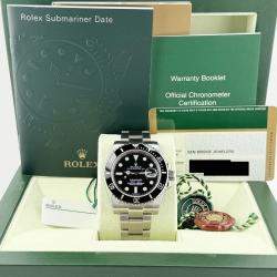 Pre Owned Rolex Submariner Date 116610 Automatic Black Stainless Steel Men's Wristwatch 40mm