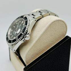 Pre Owned Rolex Submariner Date 16610 Automatic Black Stainless Steel Men's Wristwatch 40mm
