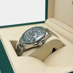 Pre Owned Rolex Submariner Hulk 116610V Automatic Green Stainless Steel Men's Wristwatch 40mm