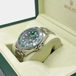 Pre Owned Rolex Submariner Hulk 116610V Automatic Green Stainless Steel Men's Wristwatch 40mm