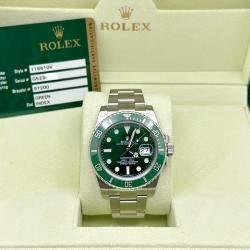 Pre Owned Rolex Submariner Hulk 116610V Automatic Green Stainless Steel Men's Wristwatch 40mm