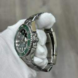 Pre Owned Rolex Submariner Hulk 116610V Automatic Green Stainless Steel Men's Wristwatch 40mm