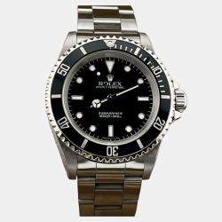 Pre Owned Rolex Submariner No Date 14060 Automatic Black Stainless Steel Men's Wristwatch 40mm