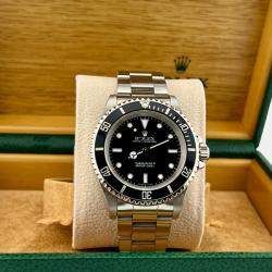 Pre Owned Rolex Submariner No Date 14060 Automatic Black Stainless Steel Men's Wristwatch 40mm