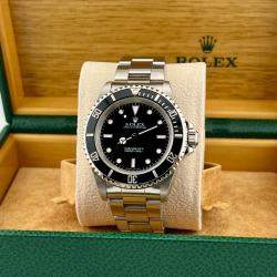 Pre Owned Rolex Submariner No Date 14060 Automatic Black Stainless Steel Men's Wristwatch 40mm